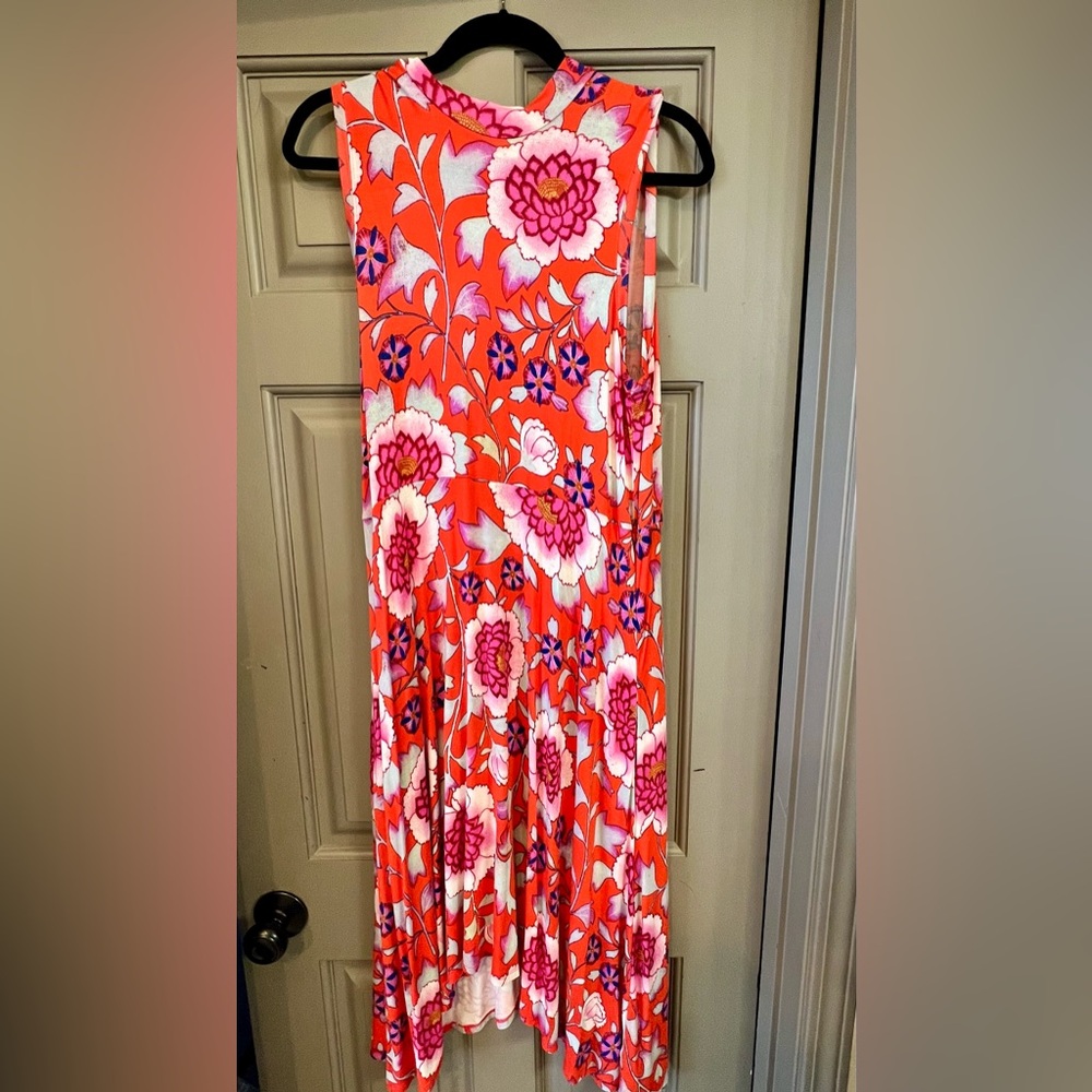 Bold Floral Midi Dress - MAEVE